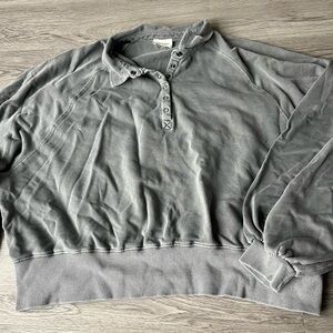 Peach Love California Gray Knit Top